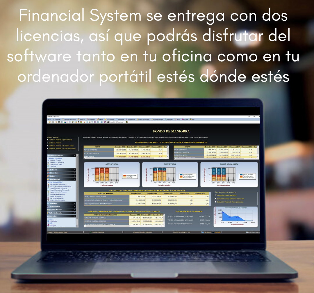 Software internacional de análisis económico-financiero para empresas
